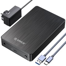 ORICO 3.5&#39;&#39;Hard Drive Enclosure USB C 3.1 to SATA 6Gbps for 2.5/3.5 SSD HDD Comp - £43.25 GBP