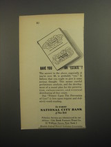 1956 First National City Bank Ad - Have you an estate? - £14.52 GBP