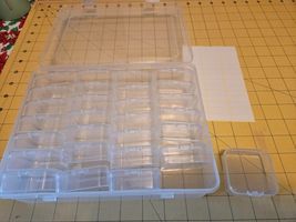 ZOQINI Bead Organizer Box, 28Pcs Small Clear Plastic 8.8 x 6.7 x 2.4 in - $21.78