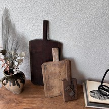 Antique Bread Board Set &amp; Vintage Cutting Board - Charcuterie Serving Tray - £157.12 GBP