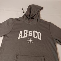New Era AB&CO Men's Gray Cotton Blend Drawstring Pullover Hoodie Sweatshirt Sz L image 9