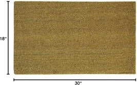 Sports Licensing Solutions 58771 Natural Coir Fiber Door Mat 18&quot; x 30&quot; Tan - $369.07 MXN