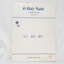 O Holy Night Piano Sheet Music Vocal Vintage 1963 Adolphe Adam Larrabee Pub. - £11.86 GBP
