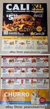 Carl’s Jr Advertising Mailer 1 Sheet Exp. 2/10/26 Coupons - $1.99