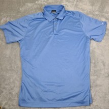 Nike Golf Fit Dry S/S Polo Shirt Baby Blue Embroidered Sleeve Men&#39;s Size... - $21.29