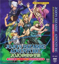 JoJo&#39;s Bizarre Adventure Season 1,2,3,4,5,6 + Live Action Box Set DVD Complete - £41.13 GBP
