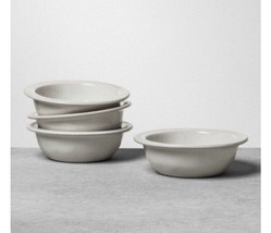 Hearth &amp; Hand with Magnolia Cream Stoneware Rimmed Soup Bowls, Set of 4 - £31.55 GBP