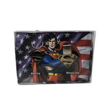 VTG NIP 2001 Superman Keyring &amp; Money Clip Gift Set from the Warner Bros... - $98.99