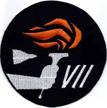 An item in the Crafts category: Human Space Flights Gemini 7 USA Badge Iron On Embroidered Patch