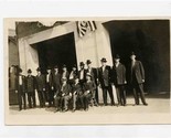 Group of Men in Suits and Hats Real Photo Postcard 1928 Lawmen? - £30.06 GBP