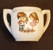 1970&#39;s VTG Child&#39;s Tea Set REPLACEMENT PIECE Sugar Bowl Boy &amp; Girl Frien... - £6.13 GBP