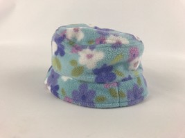 Gymboree Flower Print Reversible Bucket Winter Hat 0-6 Mos Baby Girl 2001 Line - £6.29 GBP