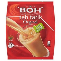 BOH Plantation TEH TARIK Kurang Manis Less Sweet 12 Packet 27g each Malaysia Tea - £15.63 GBP