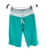 Lululemon Womens Bermuda Shorts Drawstring Snap Button Pockets Green Whi... - £15.13 GBP