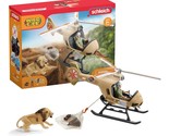 Schleich Wild Life 8pc. Animal Rescue Helicopter Playset with Lion and H... - $58.99