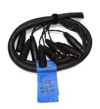 Mogami 3162 Audio Snake Cable 3'  long w/ 4 NC3FX &amp; 4 NC3MX on one end - $29.69