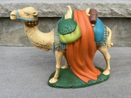 Vintage Holland Mold Standing Camel Ceramic Hand-painted Nativity 8.5&quot; Tall - $27.72
