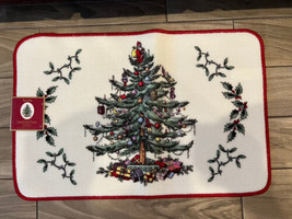 Spode Christmas Tree Kitchen Bath Rug Mat Traditional Nonskid Latex Backing NWT - £26.57 GBP
