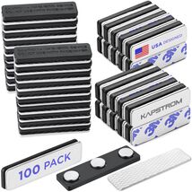 Premium Name Tag Magnets - 100 Pack, 1.75 x 0.5", Strong Neodymium - $60.29