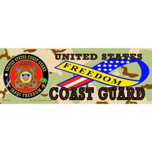 United States Coast Guard Iraqi Freedom Bumper Sticker 3-1/4&quot;X9&quot; - £13.19 GBP