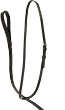 English Saddle Horse Black Flat Leather Standing Martingale Horse Size - £17.86 GBP
