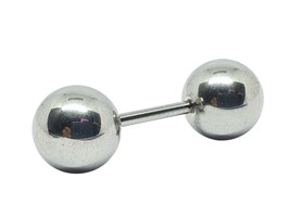 Barbell Bar 14g 1.6mm 316L Large 10mm Ball Earring PA VCH Nipple 30mm Piercing - £12.00 GBP