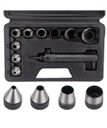 Hollow Hole Punch Set,10 Pcs 3/16 To 1-1/4&quot; Heavy Duty Interchangeable L... - $34.92