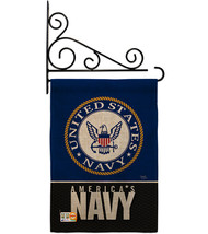 America Navy Burlap - Impressions Decorative Metal Fansy Wall Bracket Ga... - $36.97