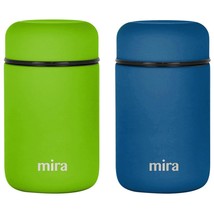 Mira 2 Pack Insulated Food Jar Thermos For Hot Food &amp; Soup, Compact Stai... - $58.99