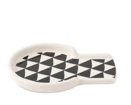 Thyme &amp; Table ~ MEDALLION Modern Design ~ Ceramic ~ 6&quot; Spoon Rest - $18.70