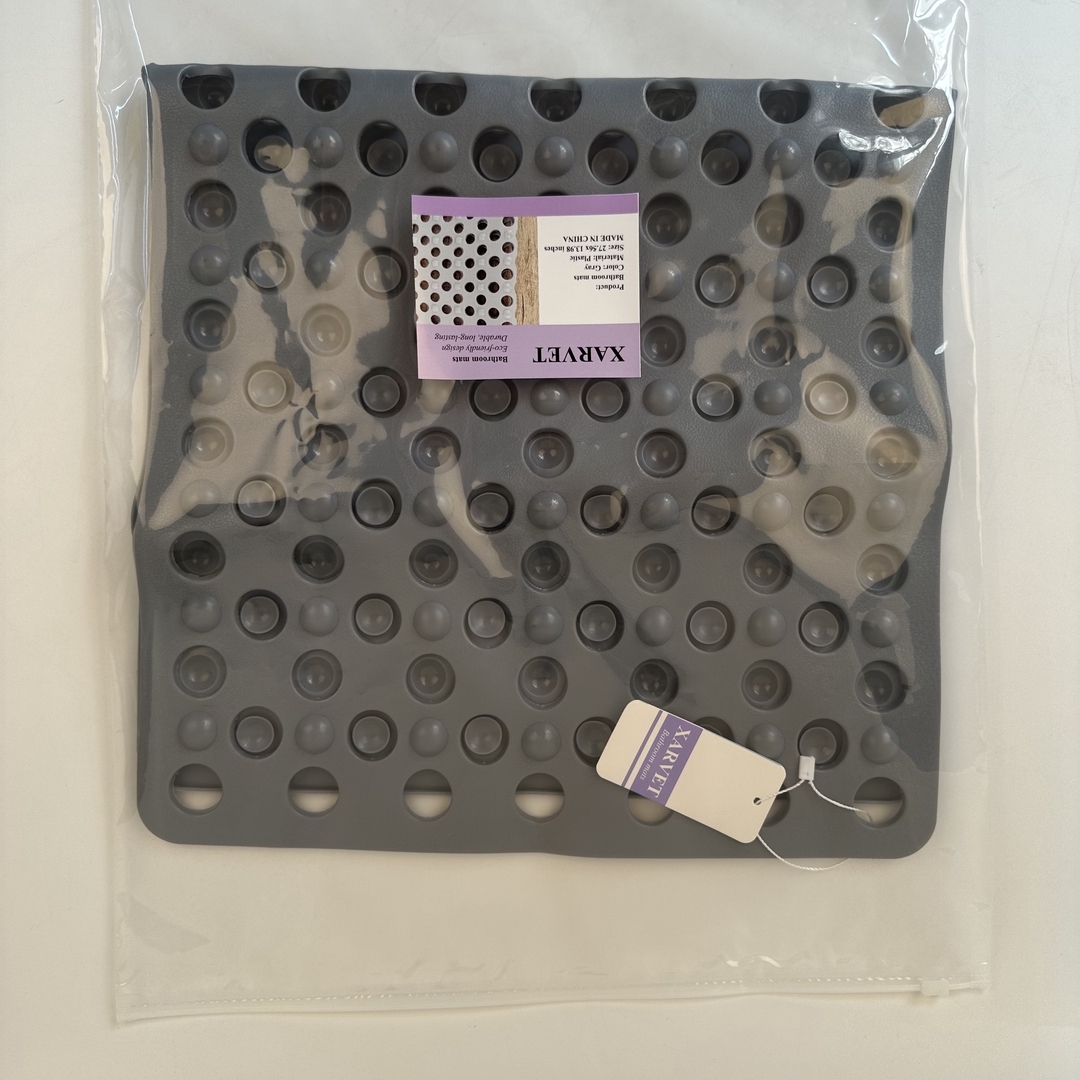 XARVET Non-Slip Bathroom Mats Shower Tub Safety Bath Mat  Drain Holes De... - $12.99