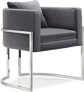 Pippa Collection Modern | Contemporary Velvet Upholstered Accent Chair W... - $692.99