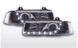 FK LED DRL Headlights Halo Anello BMW 3-Series E36 Coupe Cabrio 92-98 chrome - £264.16 GBP