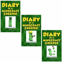 Diary of a Minecraft Creeper 3 book set Creepers Life , Silent But Deadly and At - £31.96 GBP