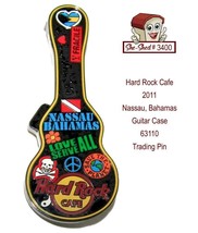 Hard Rock Cafe 2011 Nassau Bahamas Guitar Case 63110 Trading Pin - $15.95