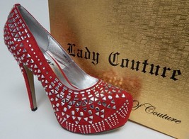 Lady Couture Chula Sz EU 41 (US 10-10.5) Women&#39;s Suede Studded Platform ... - $38.60