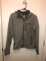 Patagonia Mens Small Gray Better Sweater Full Zip Fleece Hoodie - £55.26 GBP