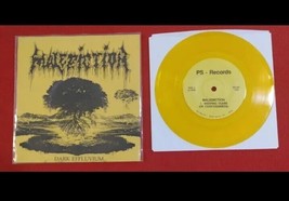 MALEDICTION &#39;Dark Effluvium&#39; 7&quot; Coloured Yellow Vinyl - £58.67 GBP