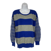 GAP Women&#39;s Long Sleeved Rugby Striped Royal Blue Sweatshirt Size Large - £18.64 GBP