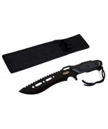 Defender-Xtreme Full Tang 12" Combat Ready Black Blade Hunting Knife Wit... - $17.81