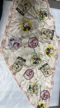 COACH ❤ Women&#39;s Disney X Mickey Mouse Multi Patches Multi Color Scarf NWT - $117.59