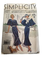VTG Simplicity 9360 Size HH Misses Dress 60th Anniversary Sewing Pattern Uncut - £5.51 GBP
