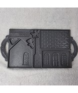 Vintage John Wright Cast Iron Gingerbread House Mold 2 Sided 1985 Made I... - $48.70 CAD