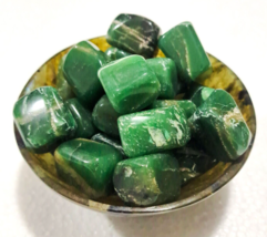 Green Jade Tumbled Stones - Perfect Crystal Healing &amp; Spiritual Practices 1Lb - £43.44 GBP