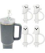 Cute Ghost Straw Covers Cap Compatible with Stanley Cup 30 40 oz 4PCS Si... - $14.14