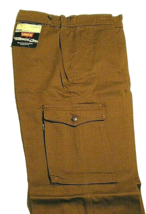 Levi&#39;s Movin&#39; On 70s Nos Vtg 32x32 Brown Pants Disco Era Snap Side Cargo Pockets - £101.68 GBP