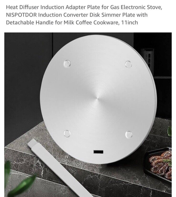 Heat Diffuser Induction Adapter Plate for Gas Electronic Stove Induction... - $21.66