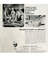 1972 Southern Comfort Advertisement Life XL Vintage Sour Recipe - £16.50 GBP