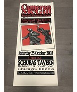 Chicago Schubas 2003 Gig POSTER Cameron McGill Record Release Show 11&quot; X... - $34.30 CAD