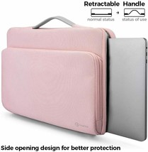 iPad Pro 12.9 2017 Sleeve Case Drop Protective Stylish Zippered Handle Bag Pink - £40.71 GBP